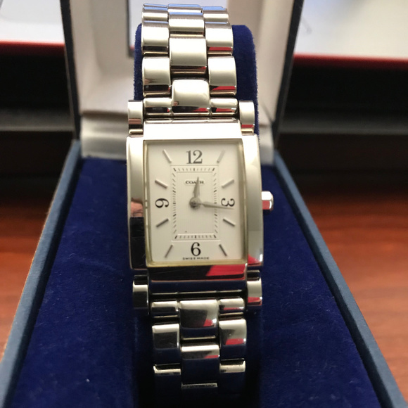 Coach Accessories - WOW SALE!!COACH SILVER STAINLSS STEEL WATCH SWISS